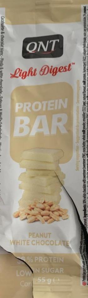 Fotografie - Light Digest Protein Bar Peanut White Chocolate QNT