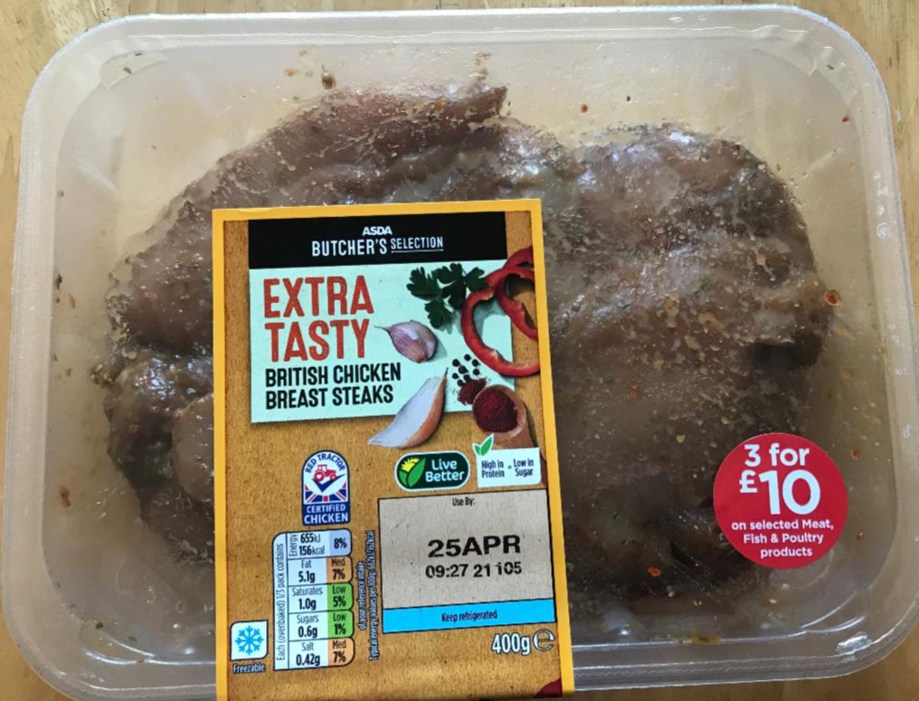 Fotografie - Extra Tasty Chicken Breast breast steaks ASDA Butcher's Selection