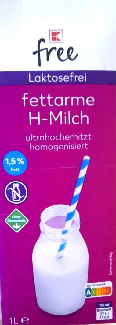 Fotografie - laktosefrei fettarme H-Milch 1,5% K-free