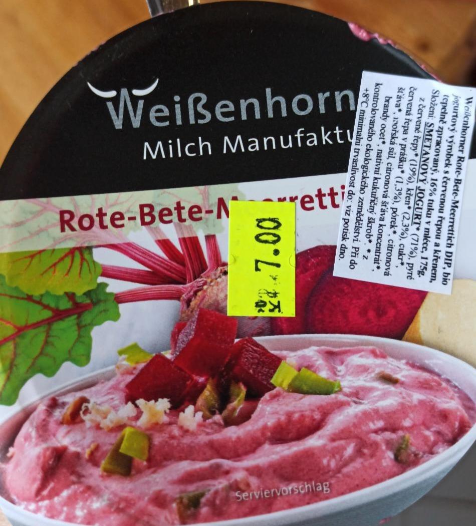 Fotografie - Bio Rote-Bete Meerrettich Dip Weißenhorner Milch Manufaktur