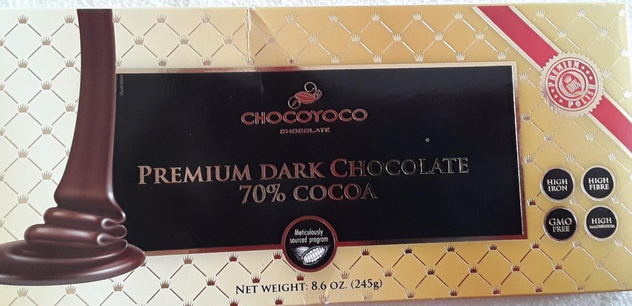 Fotografie - Premium Dark Chocolate 70% Cocoa Chocoyoco