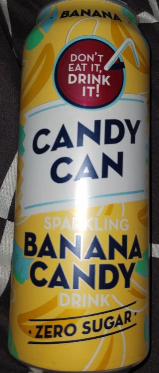 Fotografie - Zero Sugar Sparkling Banana Candy Drink Candy Can