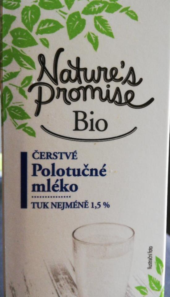 Fotografie - Bio Polotučné mléko Nature's Promise