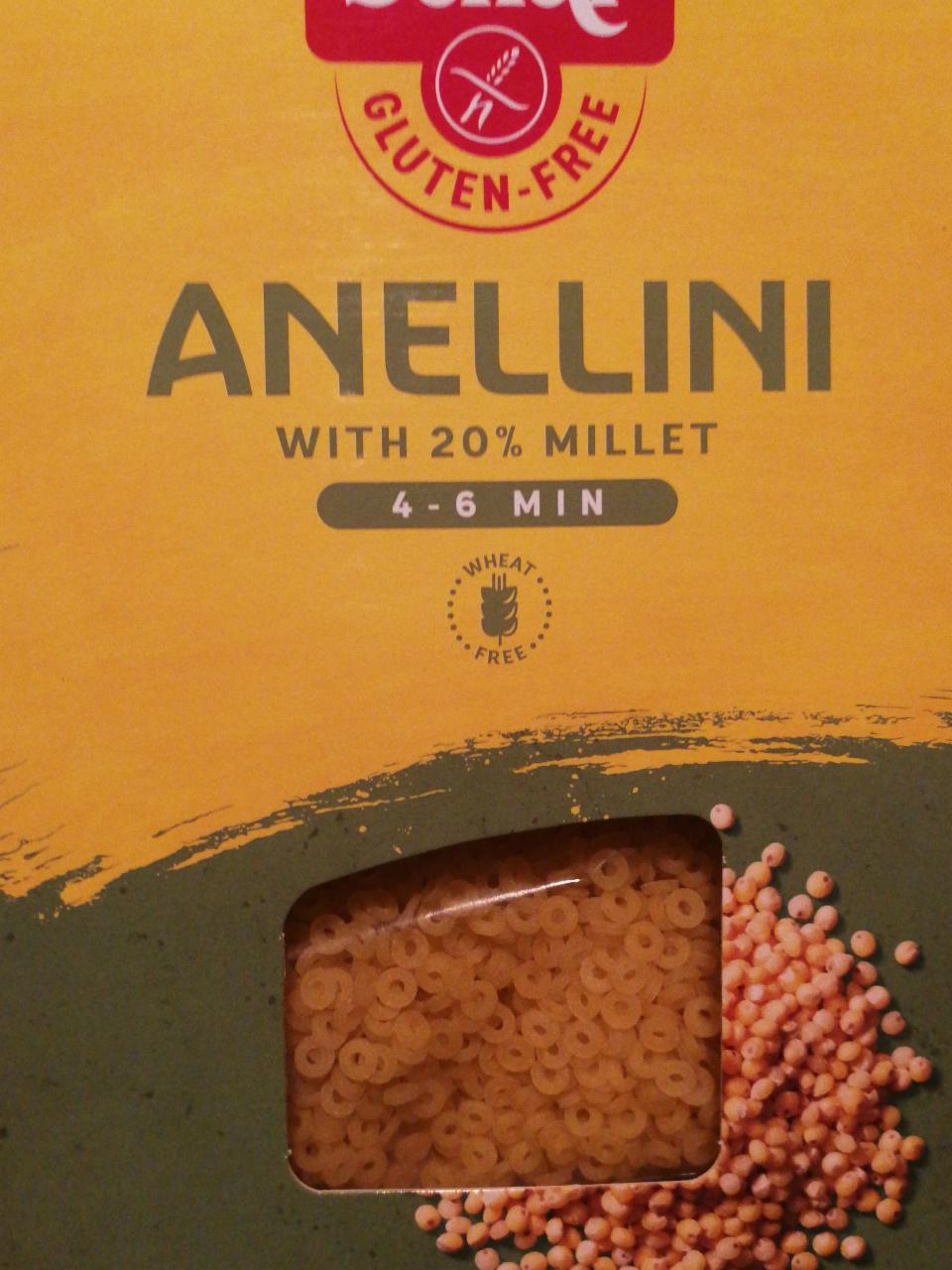 Fotografie - Anellini with 20% millet Schär
