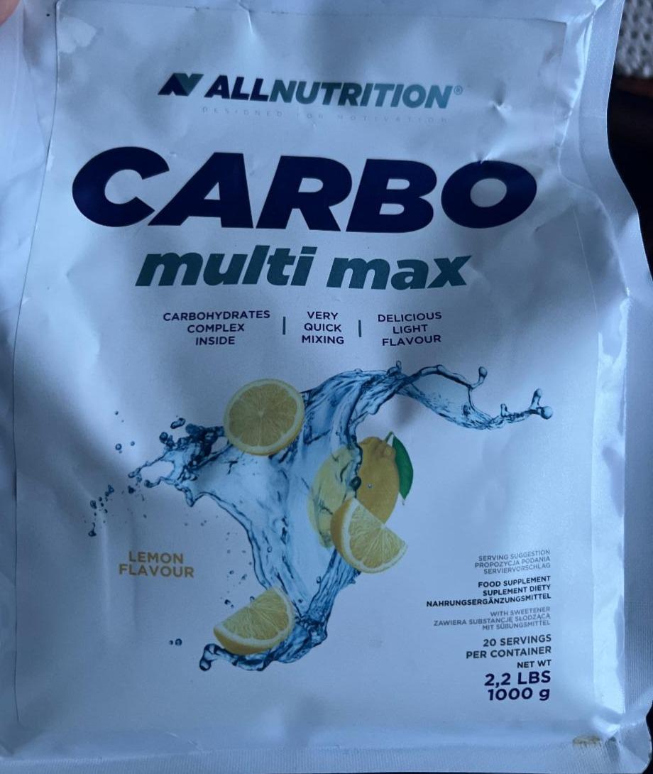 Fotografie - CARBO multi max Lemon Allnutrition