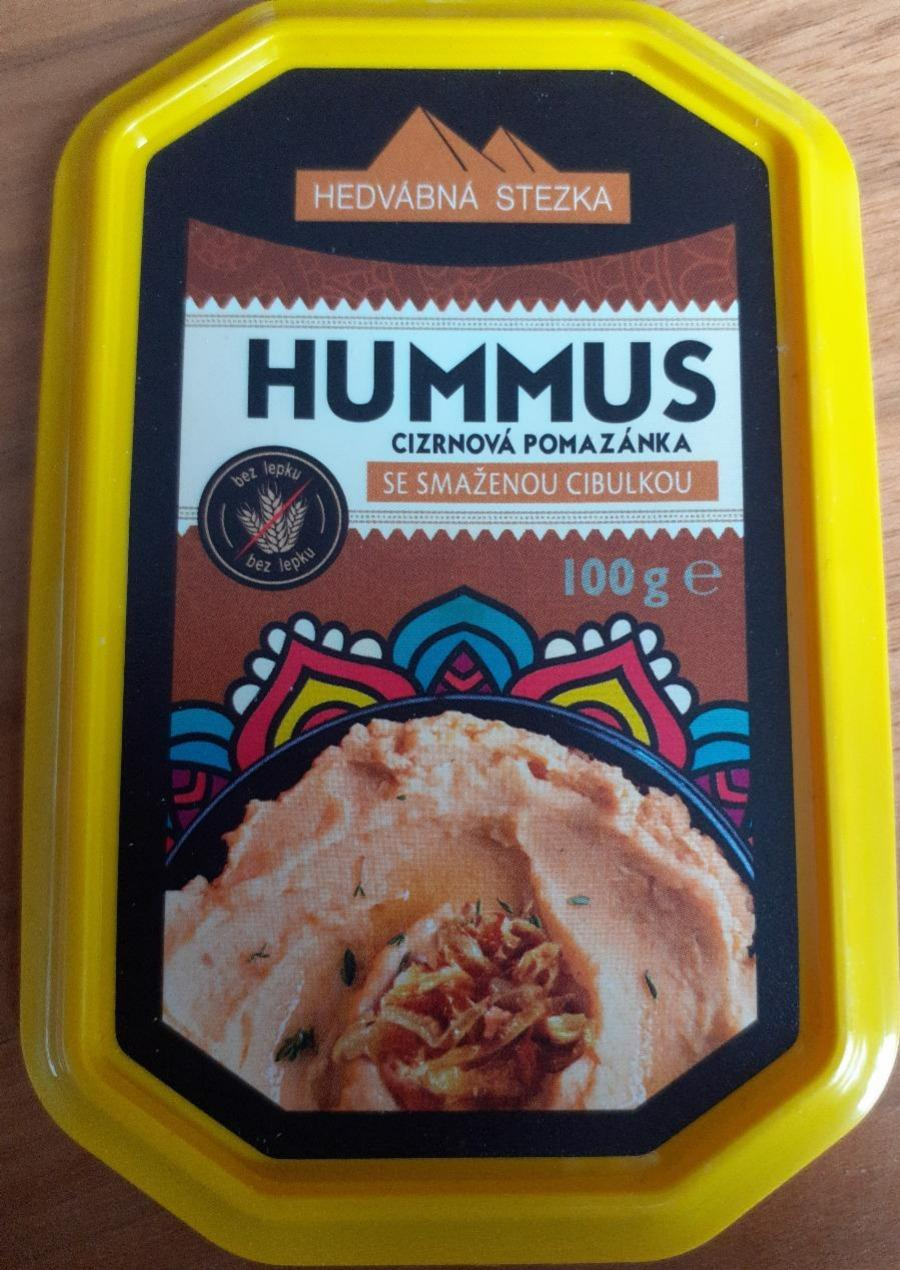 Fotografie - Hummus cizrnová pomazánka se smaženou cibulkou Hedvábná stezka