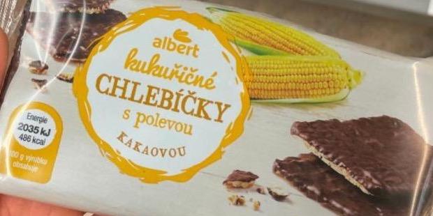 Fotografie - chlebíčky kukuřičné s tmavou kakaovou polevou Albert