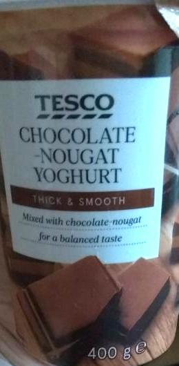 Fotografie - Chocolate-nougat yoghurt thick & smooth Tesco
