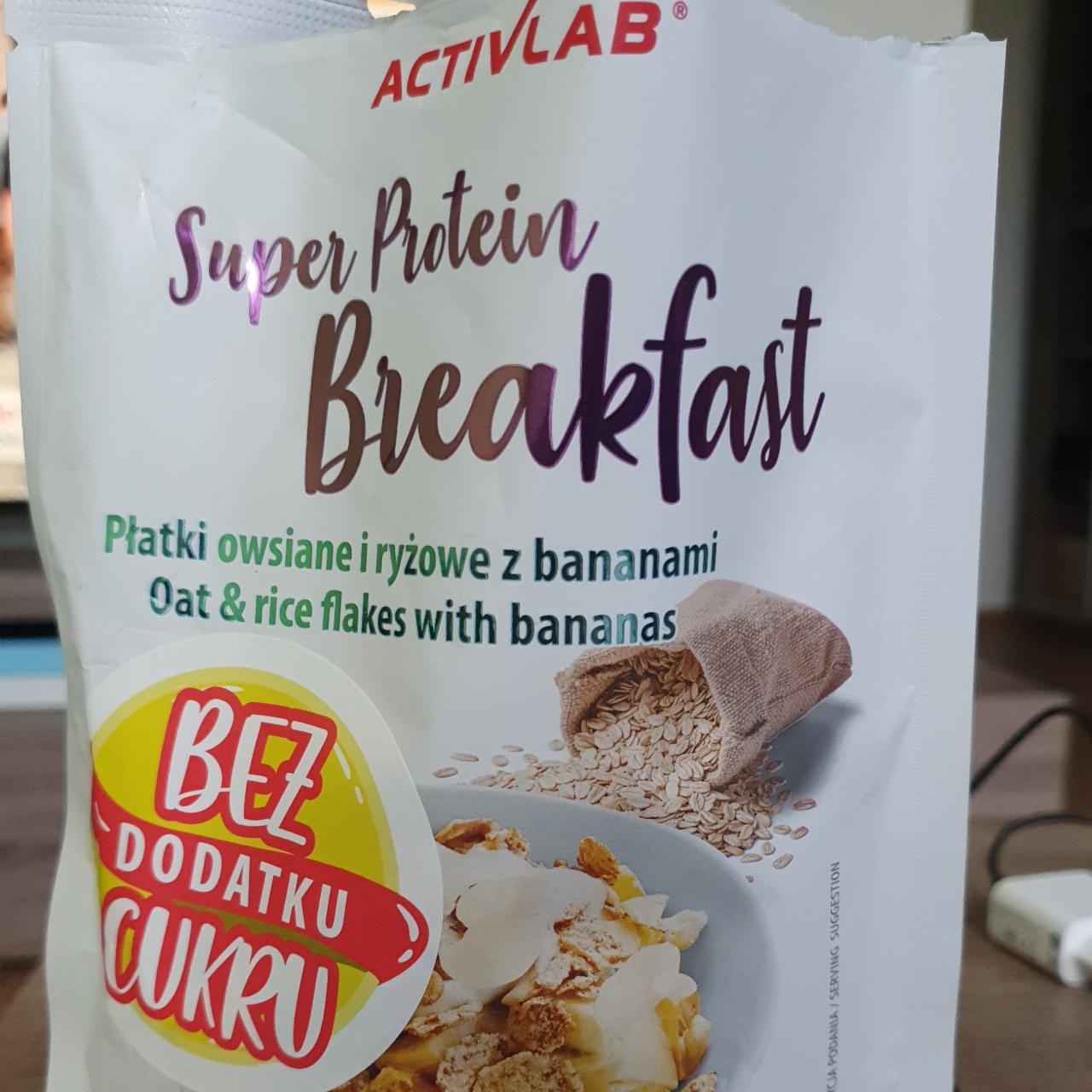 Fotografie - Super Protein Breakfast Platki owsiane i ryżowe z bananami Activlab