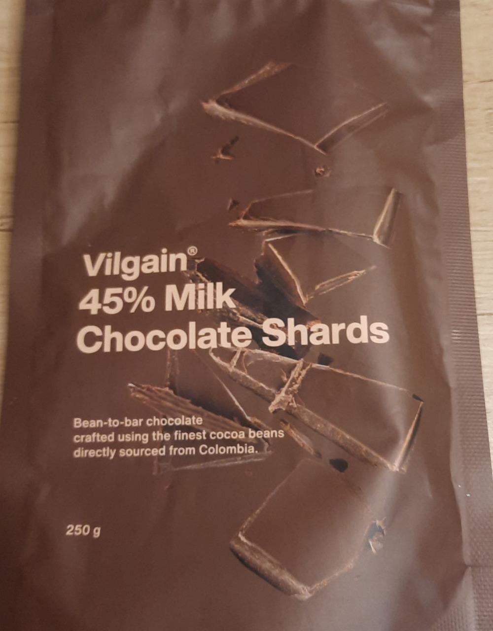 Fotografie - 45% Milk Chocolate Shards Vilgain