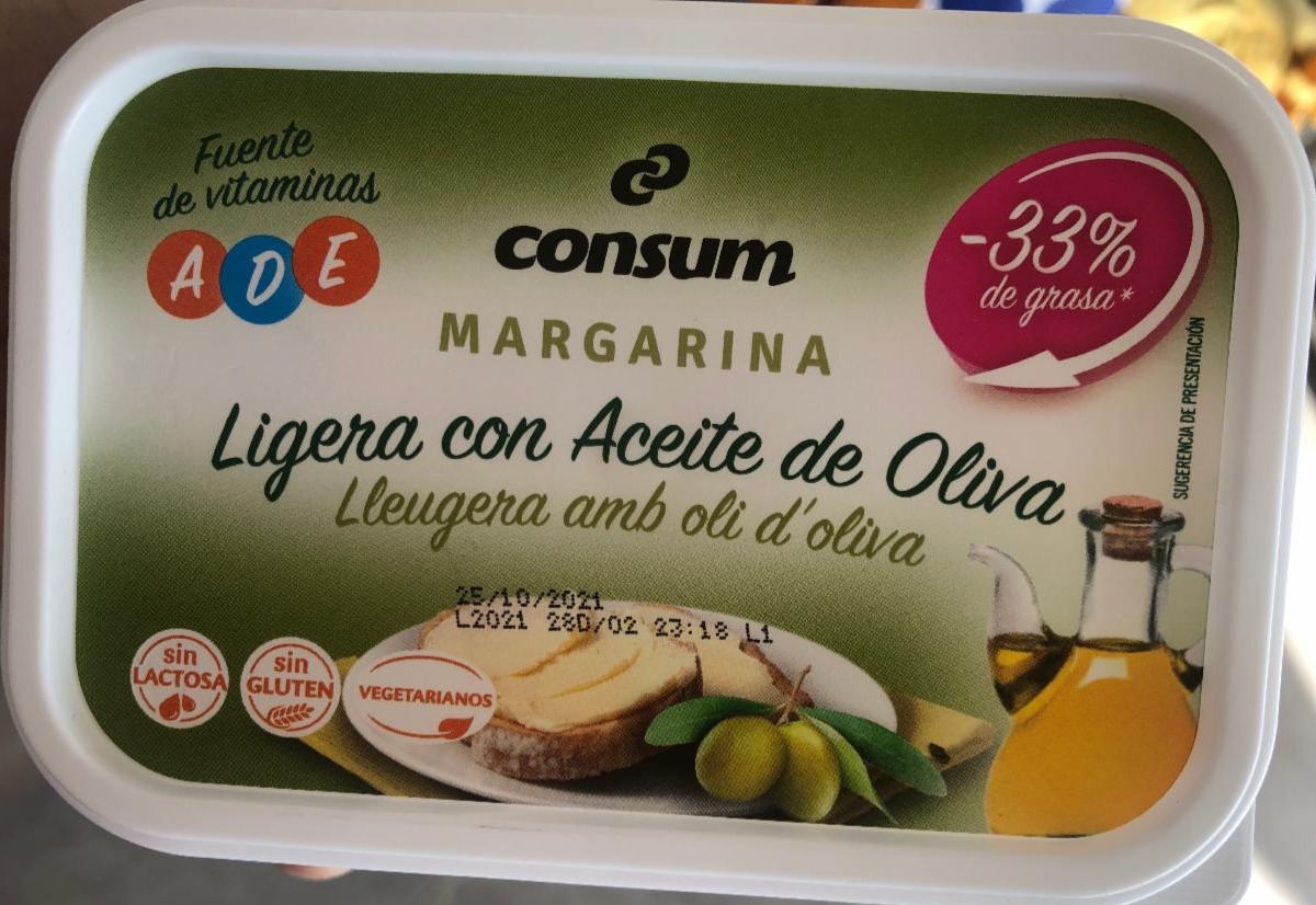 Fotografie - Margarina Ligera con Aceite de Oliva Consum