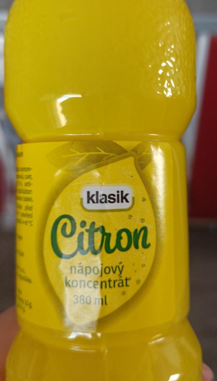 Fotografie - Citron nápojový koncentrát Klasik