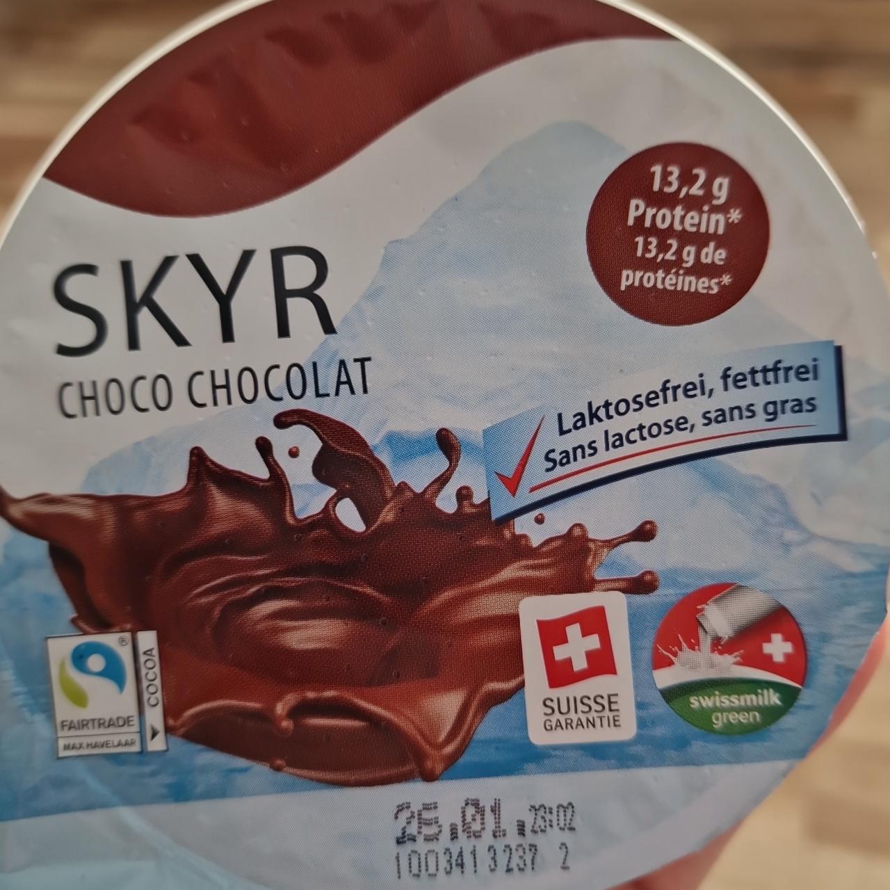 Fotografie - Skyr choco chocolat laktosefrei Suisse Garantie