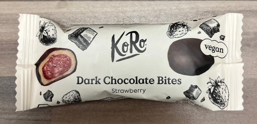 Fotografie - Dark Chocolate Bites Strawberry KoRo