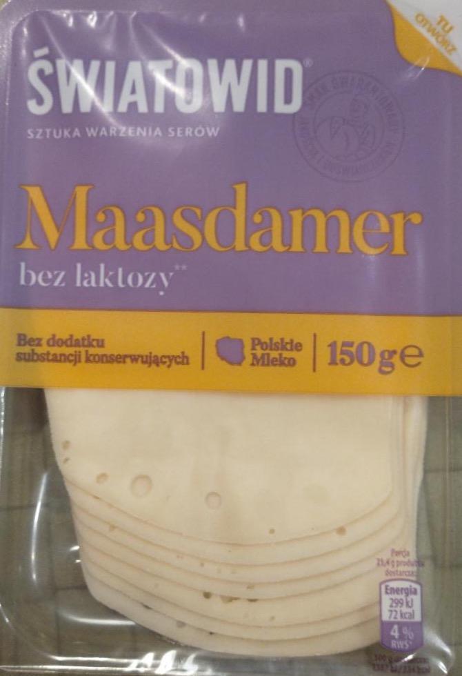 Fotografie - sýr bez laktozy Maasdamer v platcích PL
