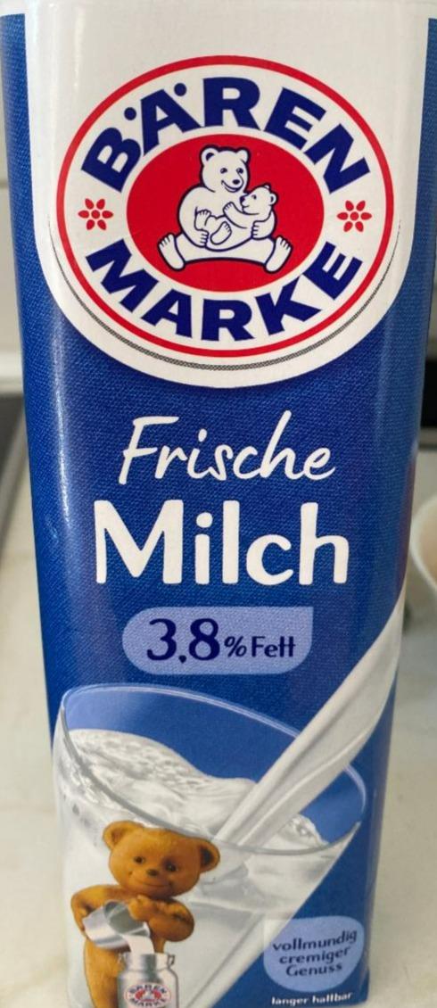 Fotografie - Frische Milch 3,8% Fett Bären Marke