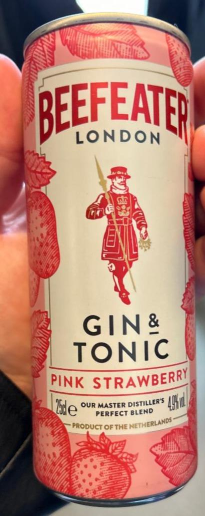 Fotografie - London Gin & Tonic Pink Strawberry Beefeater