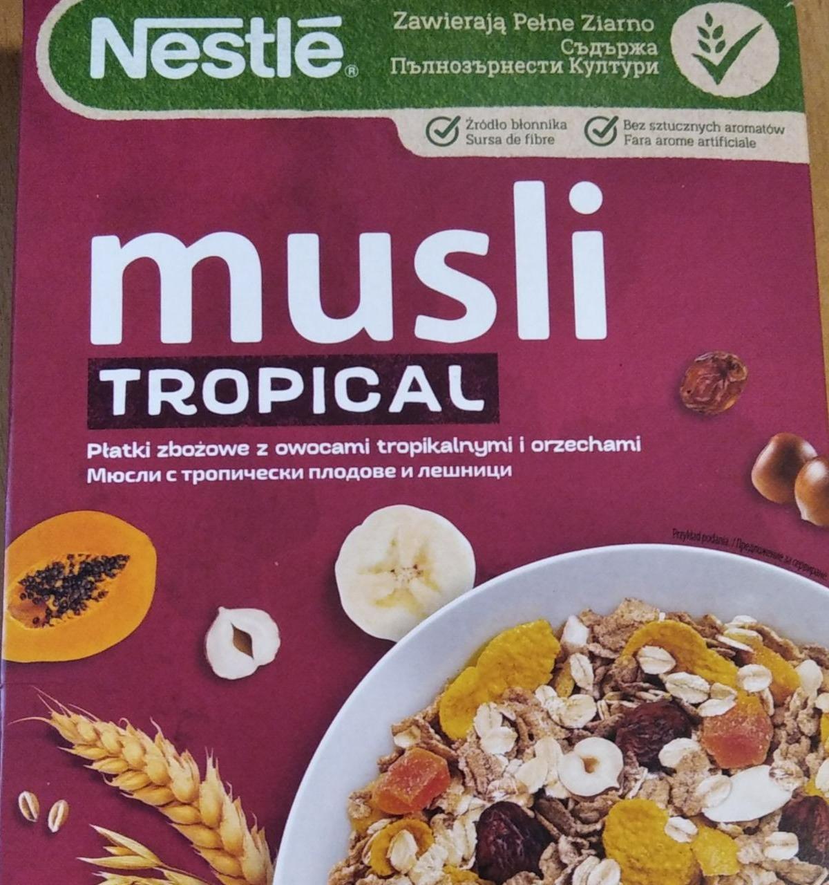 Fotografie - Musli tropical Nestlé