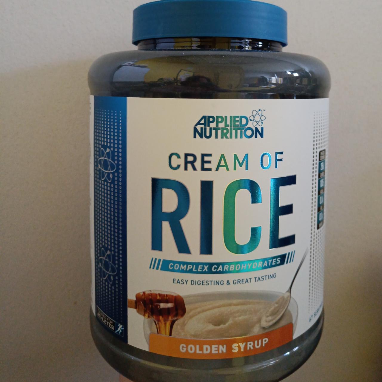 Fotografie - Cream of rice golden syrup Applied nutrition