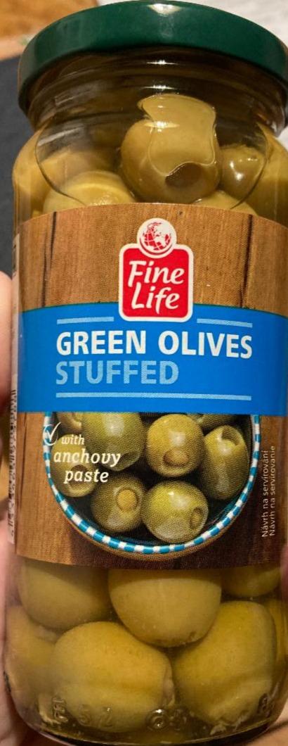 Fotografie - Green Olives Stuffed with anchovy paste Fine Life