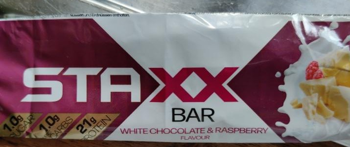 Fotografie - Staxx bar white chocolate & raspberry