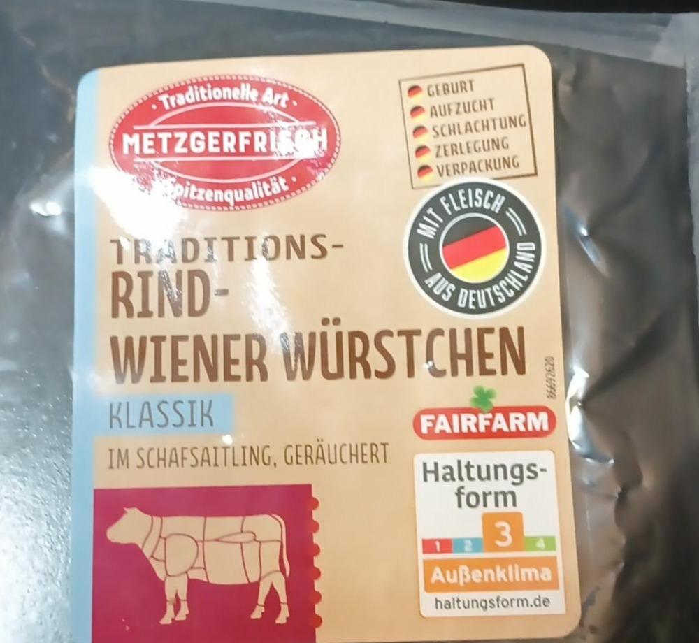 Fotografie - Rind Wiener Würstchen Klassik Metzgerfrisch