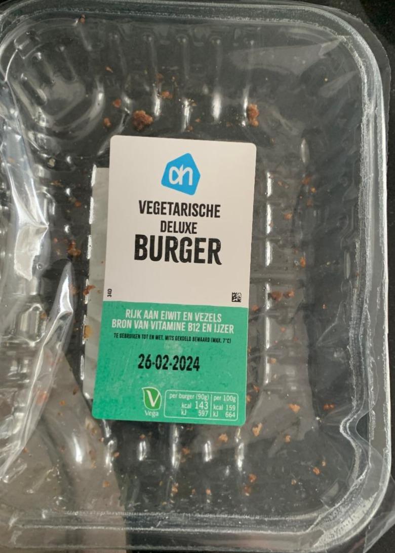 Fotografie - Vegetarische Deluxe Burger AH