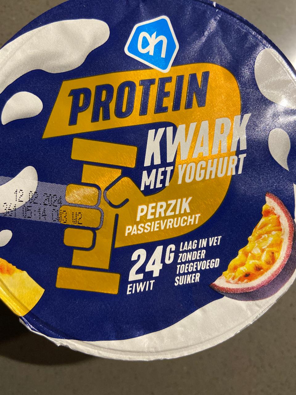 Fotografie - Protein kwark met yoghurt Perzik Passievrucht Albert Heijn
