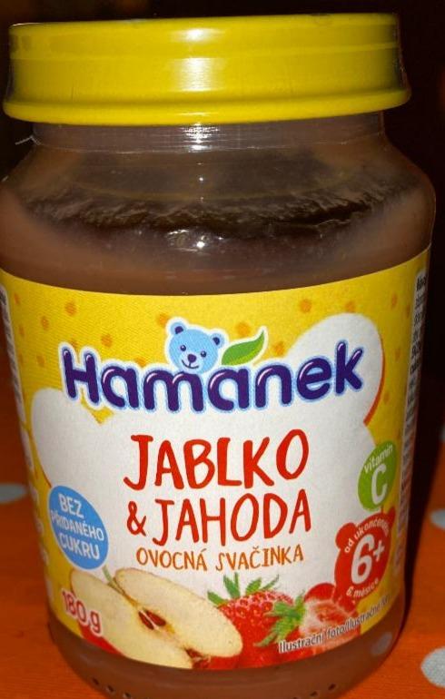 Fotografie - Hamánek Jablko & Jahoda Bez přidaného cukru