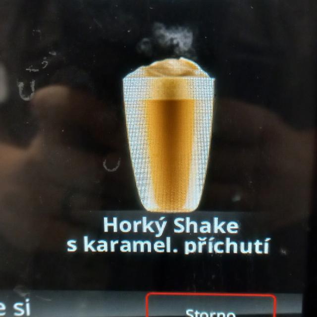 Fotografie - Horký shake s karamelovou příchutí Lidl automat