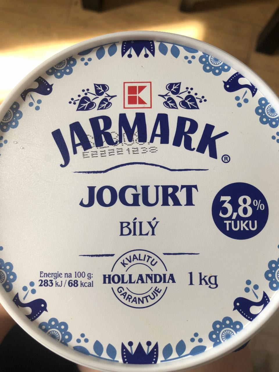Fotografie - jogurt bílý 3,8 % K-Jarmark