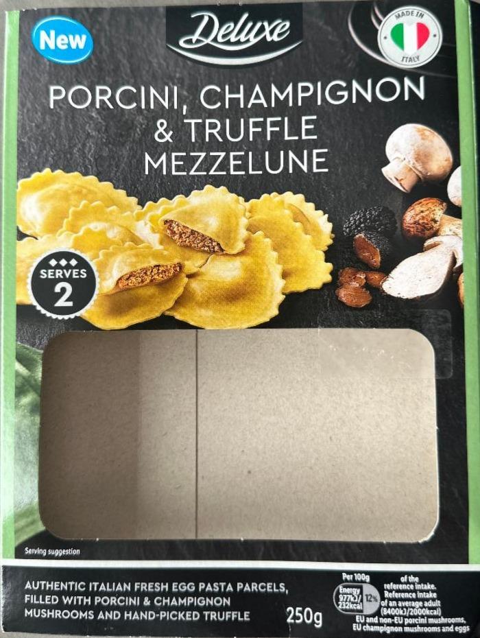 Fotografie - Porcini, champingnon & truffle mezzelune Deluxe