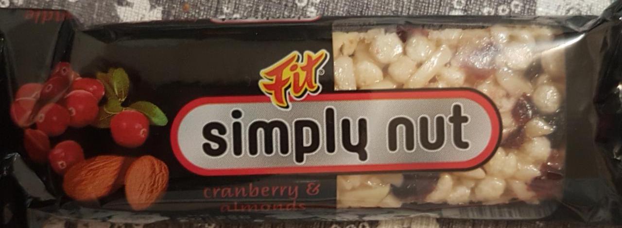 Fotografie - Simply Nut cranberry & almonds Fit