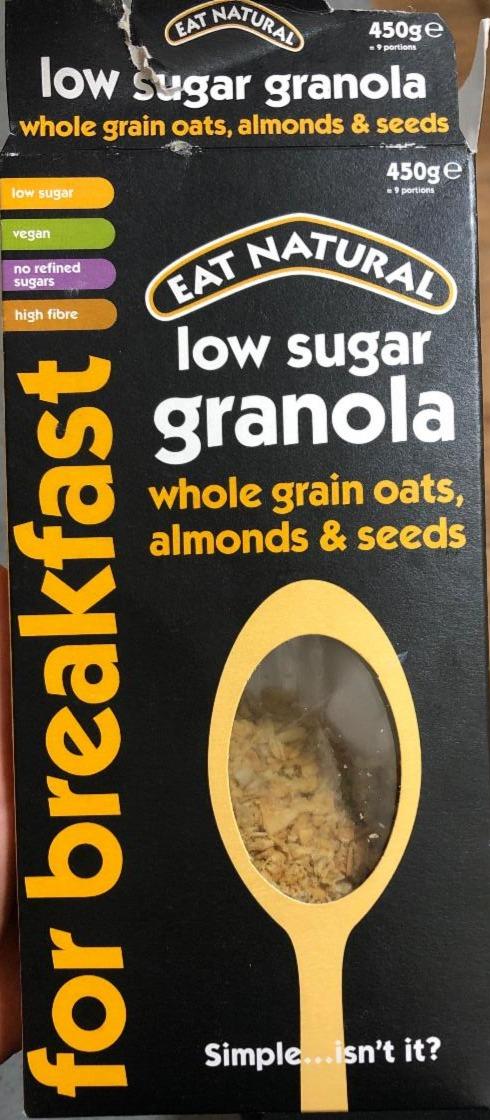 Fotografie - low sugar granola, whole grain oats, almonds & seeds Eat Natural