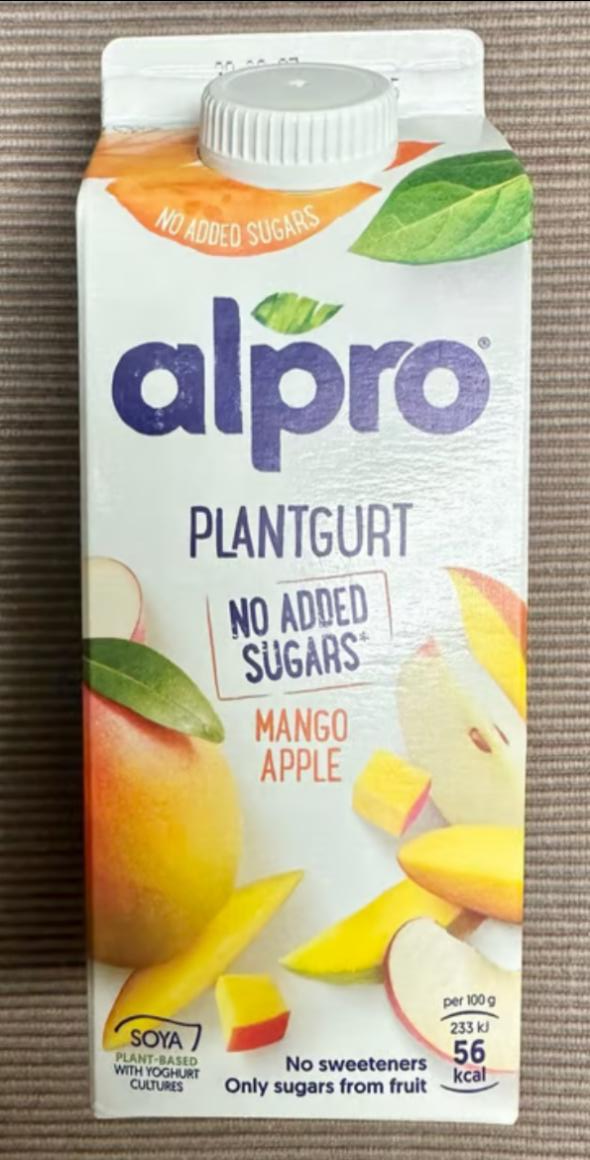 Fotografie - Plantgurt Mango Apple no added sugars Alpro