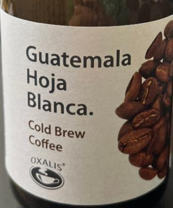 Fotografie - Guatemala Hoja Blanca cold brew coffee Oxalis
