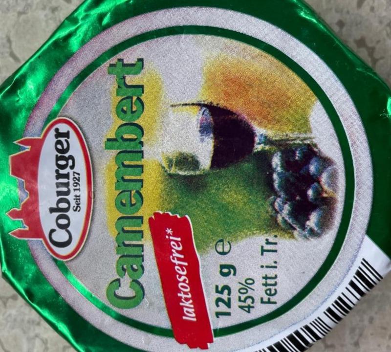 Fotografie - camembert laktosefrei 45% Coburger