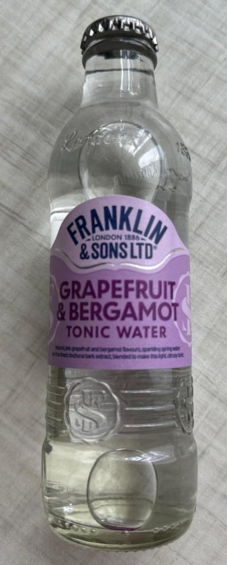 Fotografie - Pink Grapefruit & Bergamot Tonic Water Franklin & Sons LTD