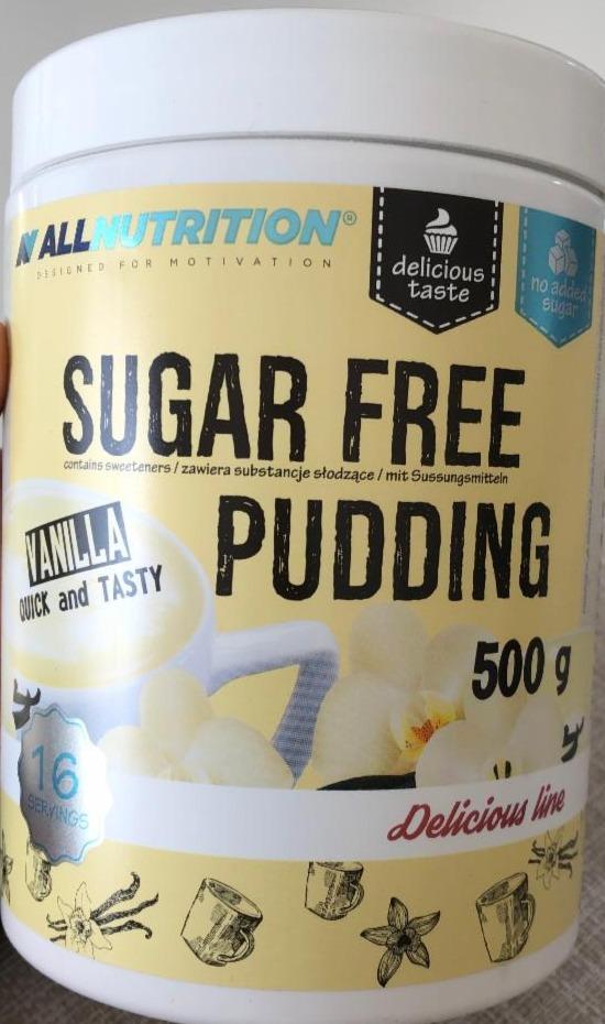 Fotografie - Sugar Free Pudding Vanilla Allnutrition