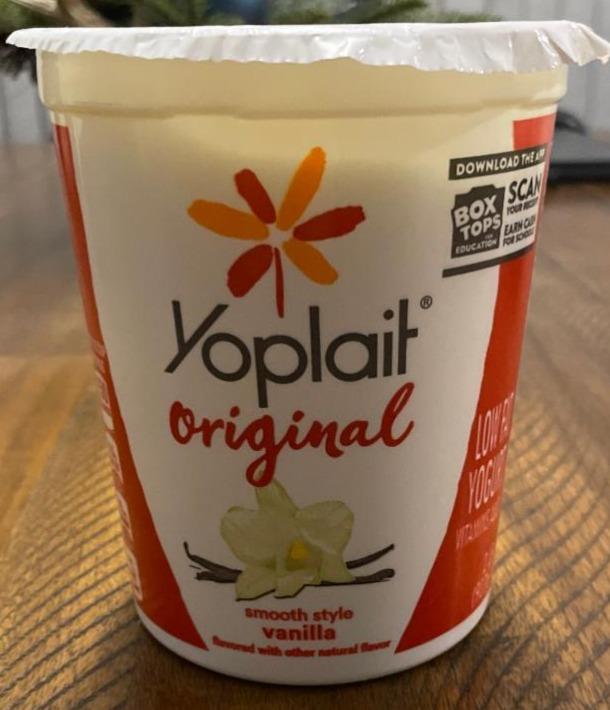 Fotografie - Original smooth style Vanilla Low Fat Yogurt Yoplait