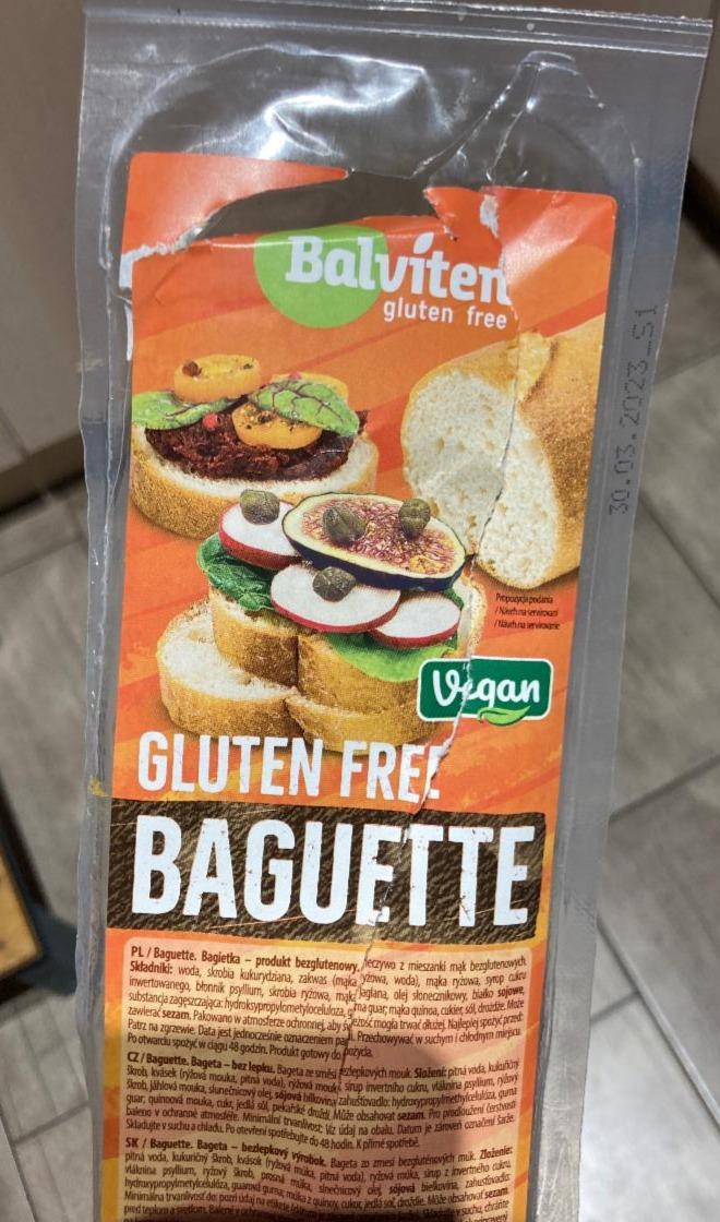 Fotografie - Gluten free baguette Vegan Balviten