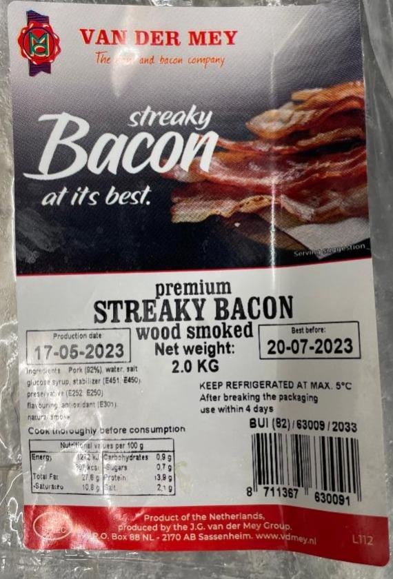 Fotografie - Premium Streaky bacon Van der mey