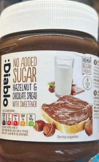 Fotografie - No Added Sugar Hazelnut Chocolate Spread Diablo
