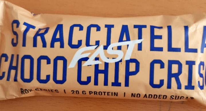 Fotografie - Rox Protein Bar Stracatella Choco Chip Crips Fast