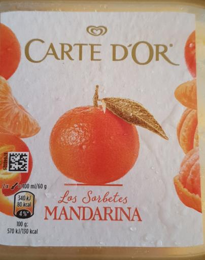 Fotografie - Les sorbeters mandarina Carte d´Or