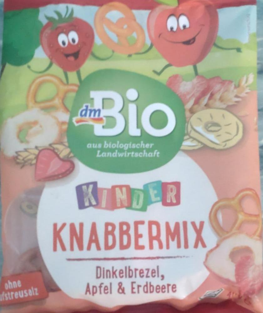 Fotografie - Kinder Knabbermix Dinkelbrezel, Apfel & Erdbeere dmBio