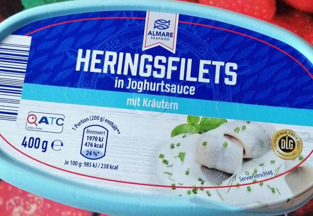 Fotografie - Heringsfilets in Joghurtsauce mit Kräuter Almare Seafood