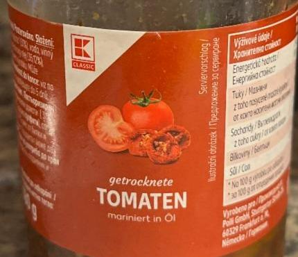 Fotografie - Getrocknete Tomaten mariniert in Öl K-Classic