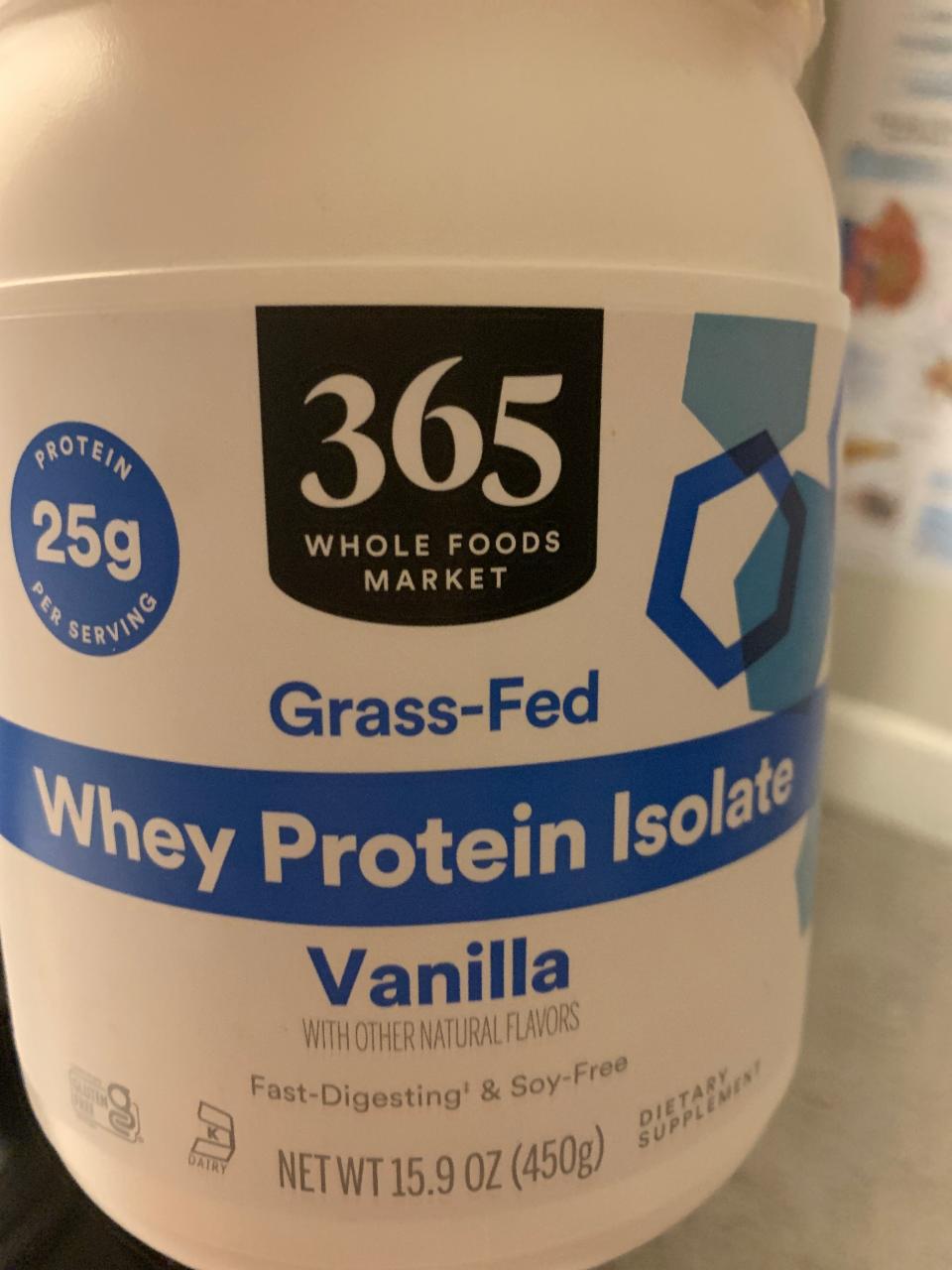 Fotografie - Grass-Fed Whey Protein Isolate Vanilla 366 Whole Foods Market