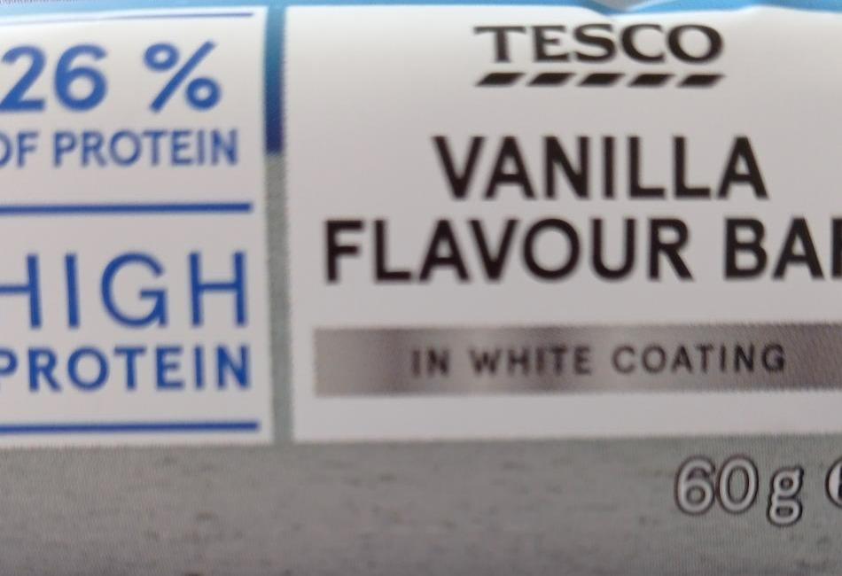 Fotografie - vanilla flavour bar high proteib Tesco